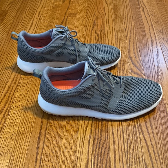 Nike Roshe One Hyperfuse Breathe Running Shoes, Cool Grey/White, 13 D(M) US - Picture 3 of 7